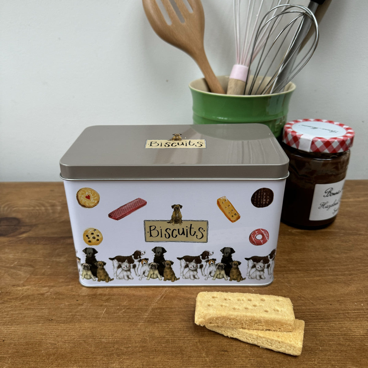 Alex Clark Delightful Dogs Biscuit Storage Tin