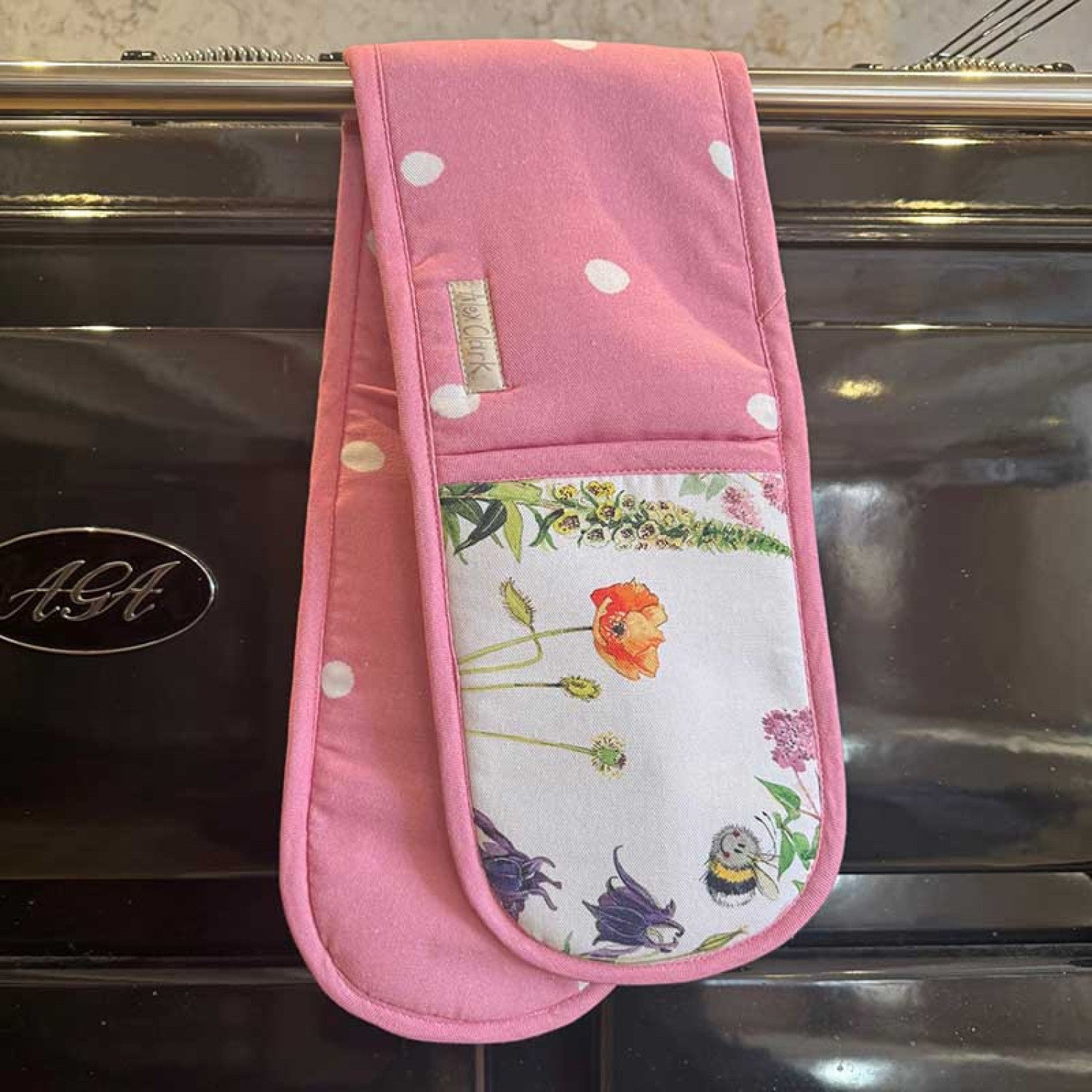 Alex Clark Bee and Foxglove Double Oven Gloves
