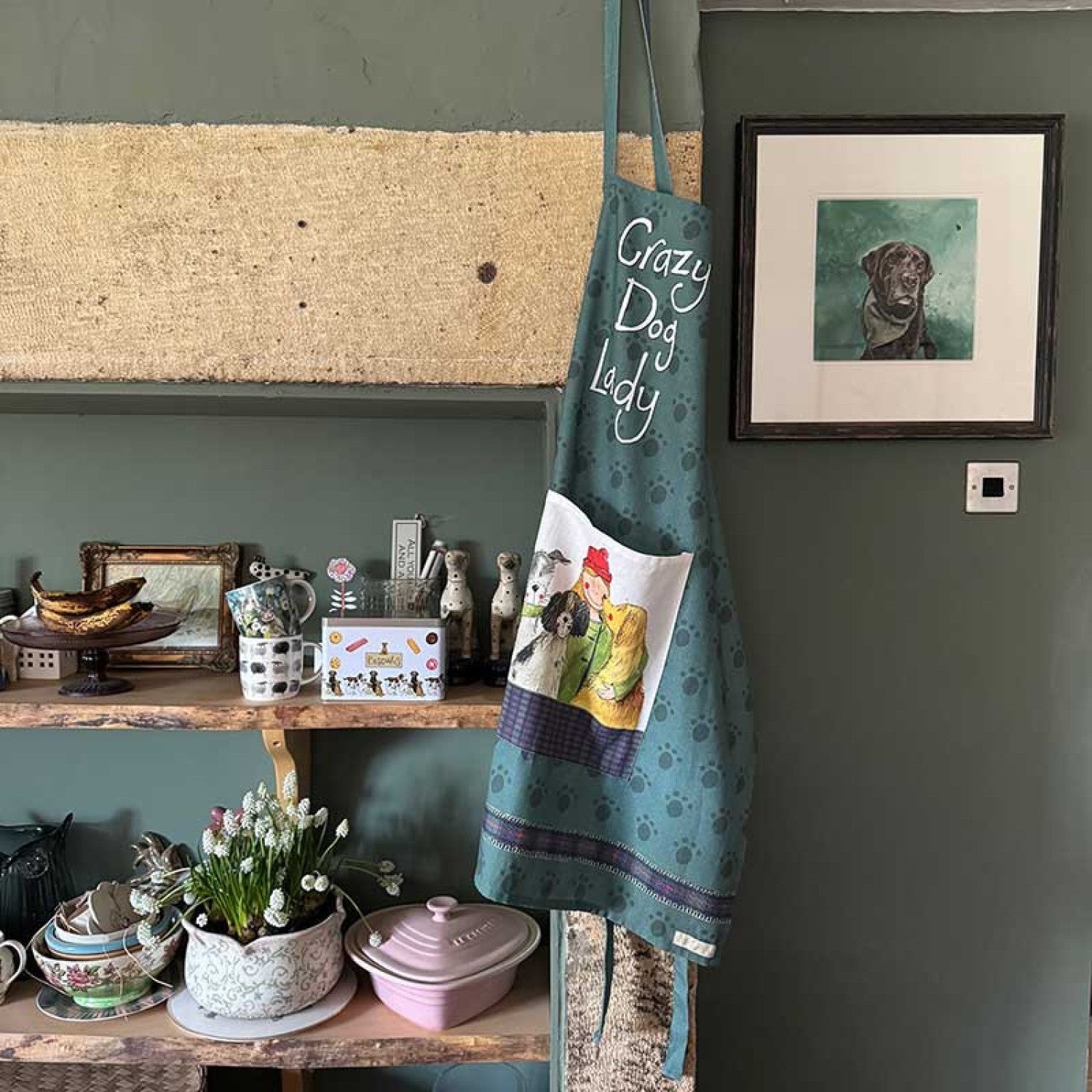 Alex Clark Crazy Dog Lady Apron