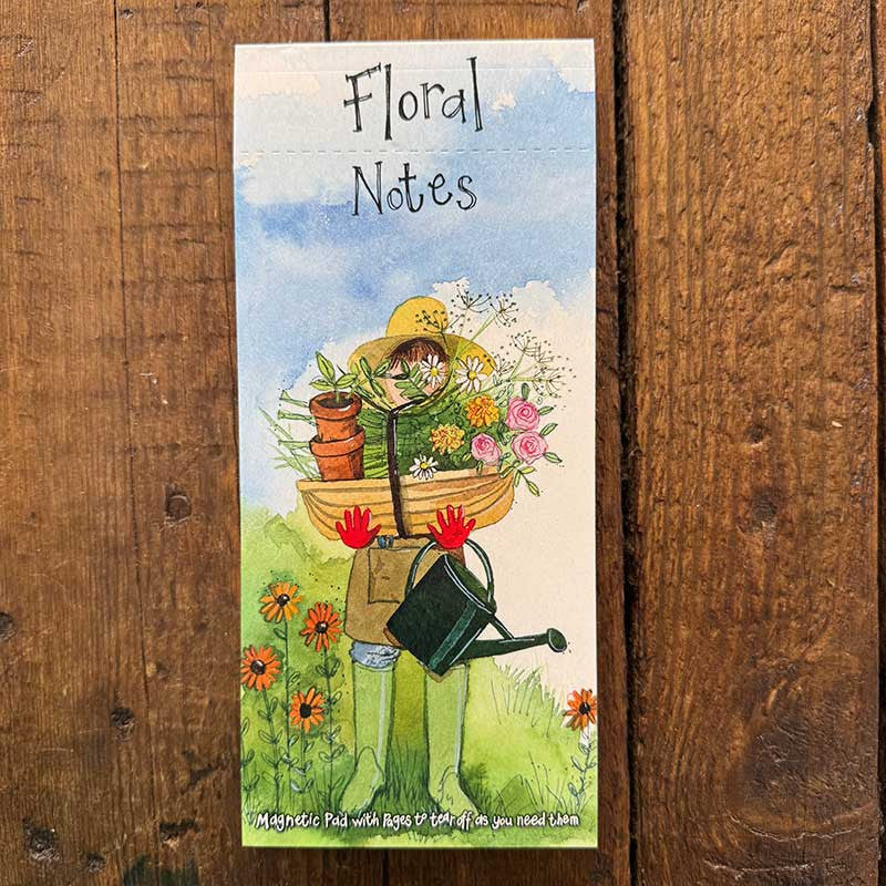 Alex Clark Floral Notes Magnetic Notepad
