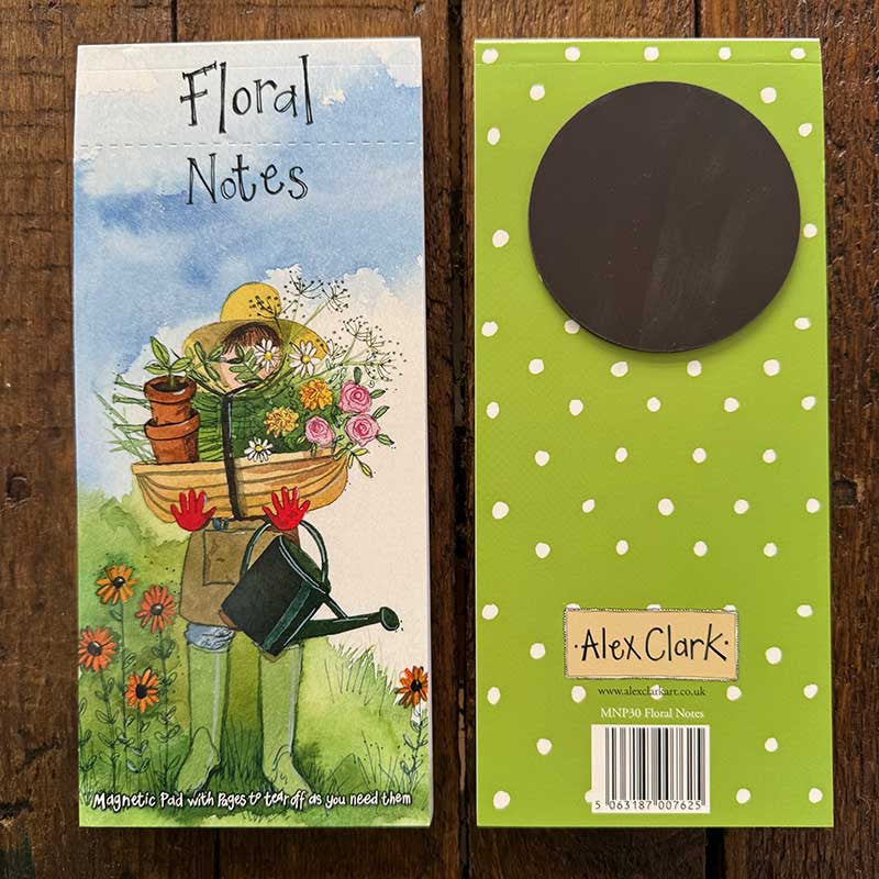 Alex Clark Floral Notes Magnetic Notepad