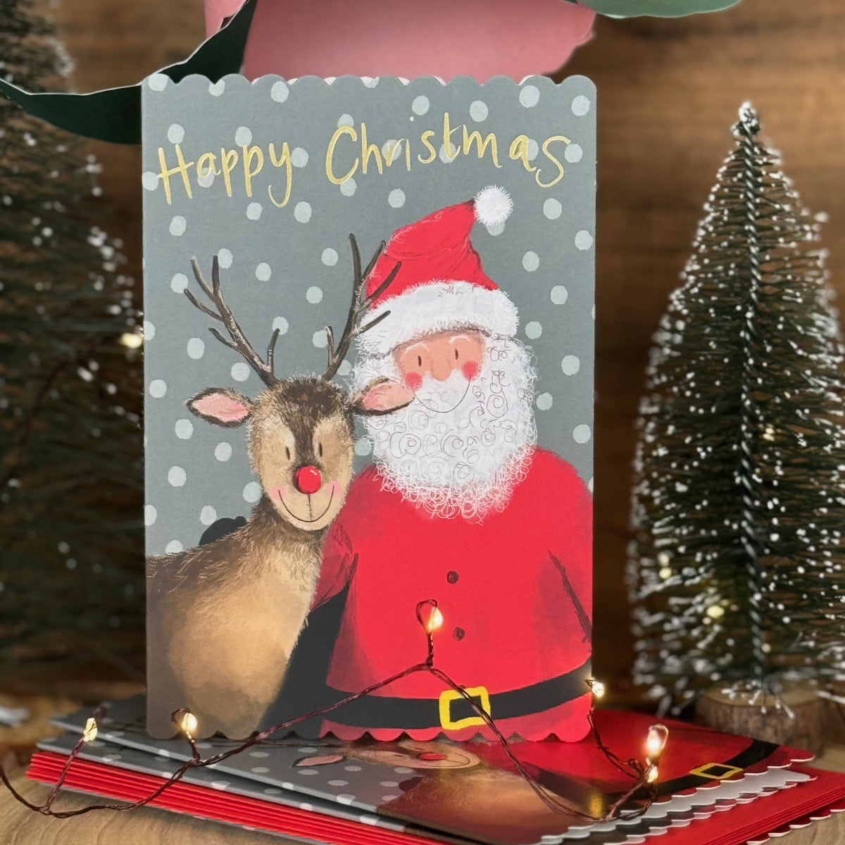 Alex Clark Santa & His Reindeer Doodles Card Pack