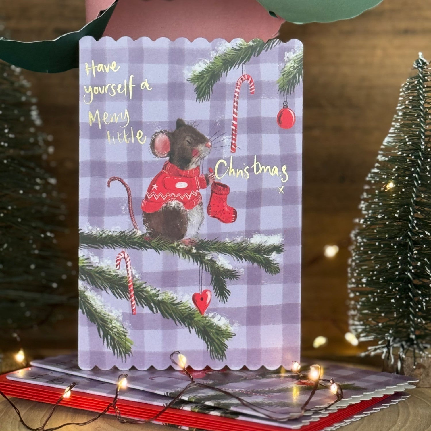 Alex Clark Mouse & Stocking Doodles Card Pack