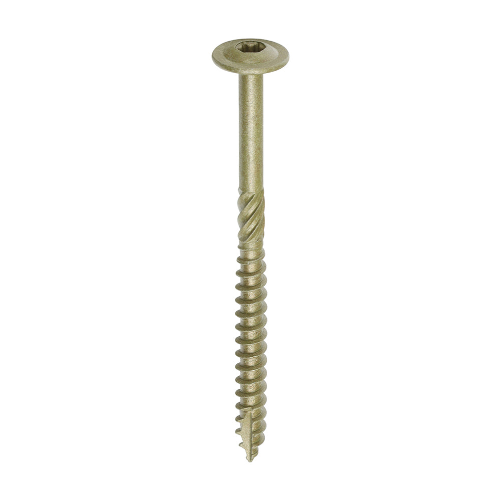 Timco Wafer Head Exterior Green Timber Screws