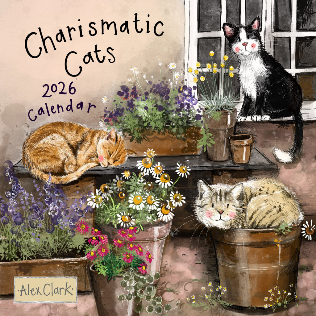 Alex Clark Charismatic Cats Calendar 2026
