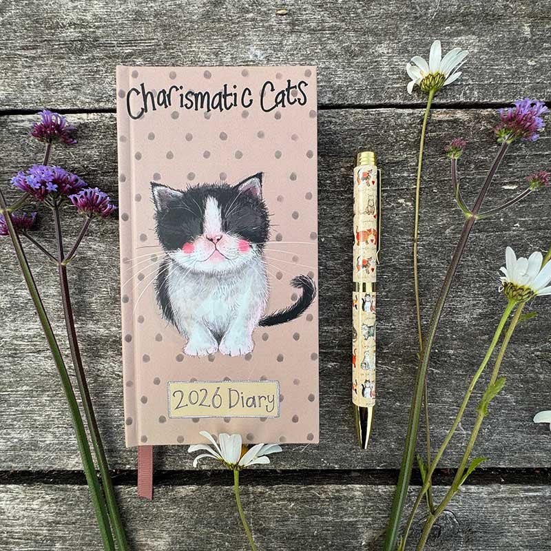 Alex Clark Charismatic Cats Pocket Diary 2026