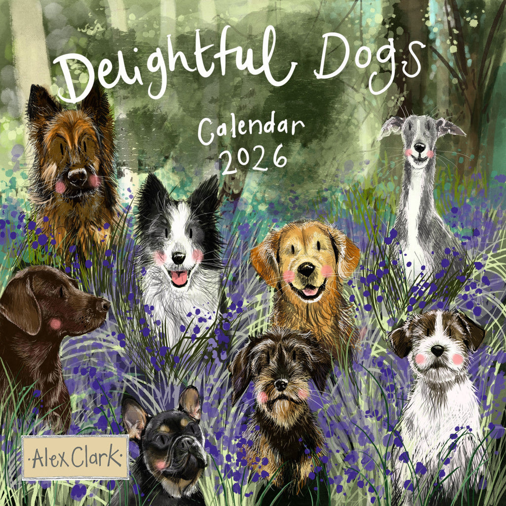 Alex Clark Delightful Dogs Calendar 2026