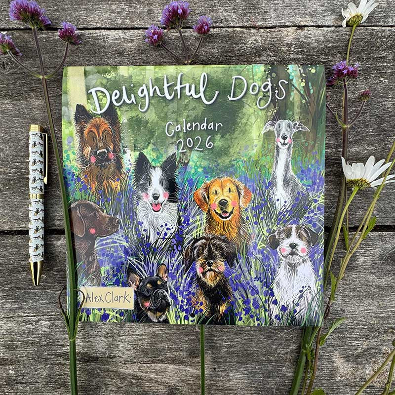 Alex Clark Delightful Dogs Calendar 2026