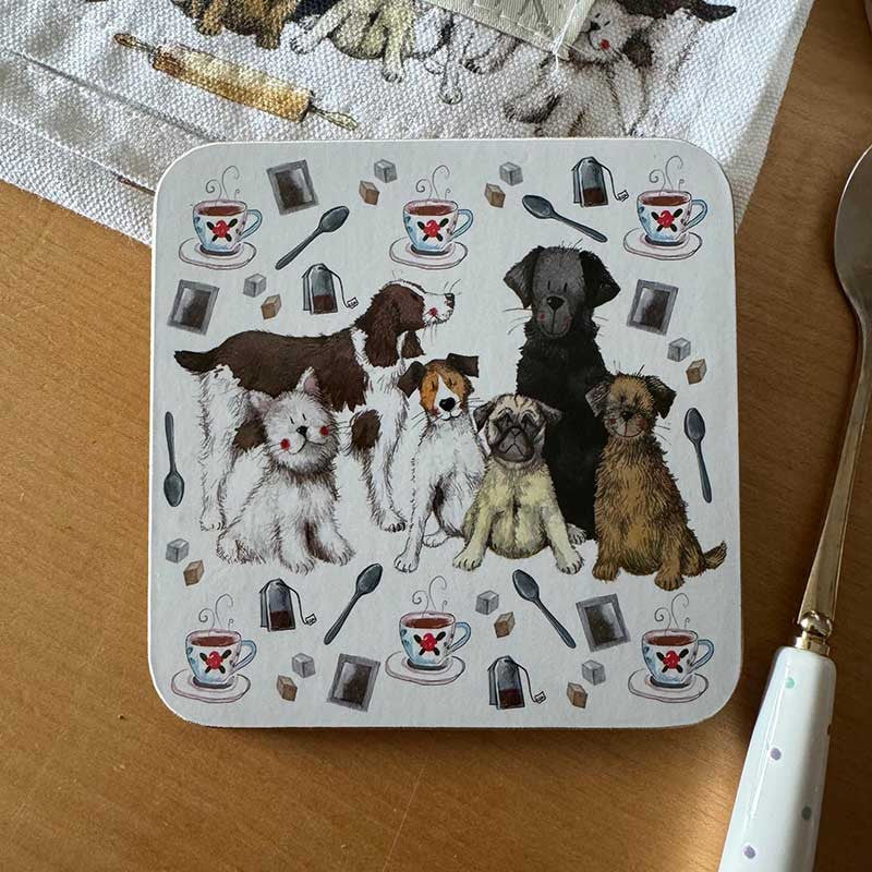 Alex Clark Dog & Tea Coaster