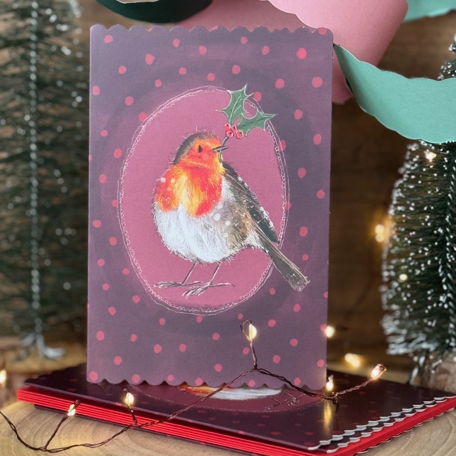 Alex Clark Robin & Holly Doodles Card Pack