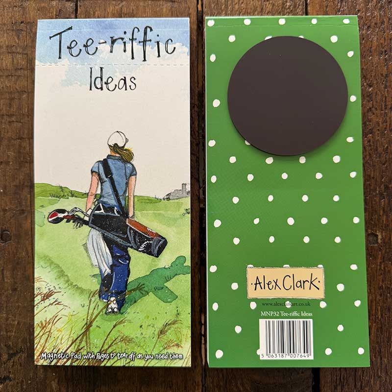 Alex Clark Tee-riffic Ideas To Do List Magnetic Notepad