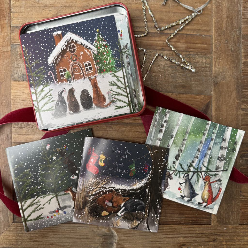 Alex Clark Woodland Animals Notecard Tin