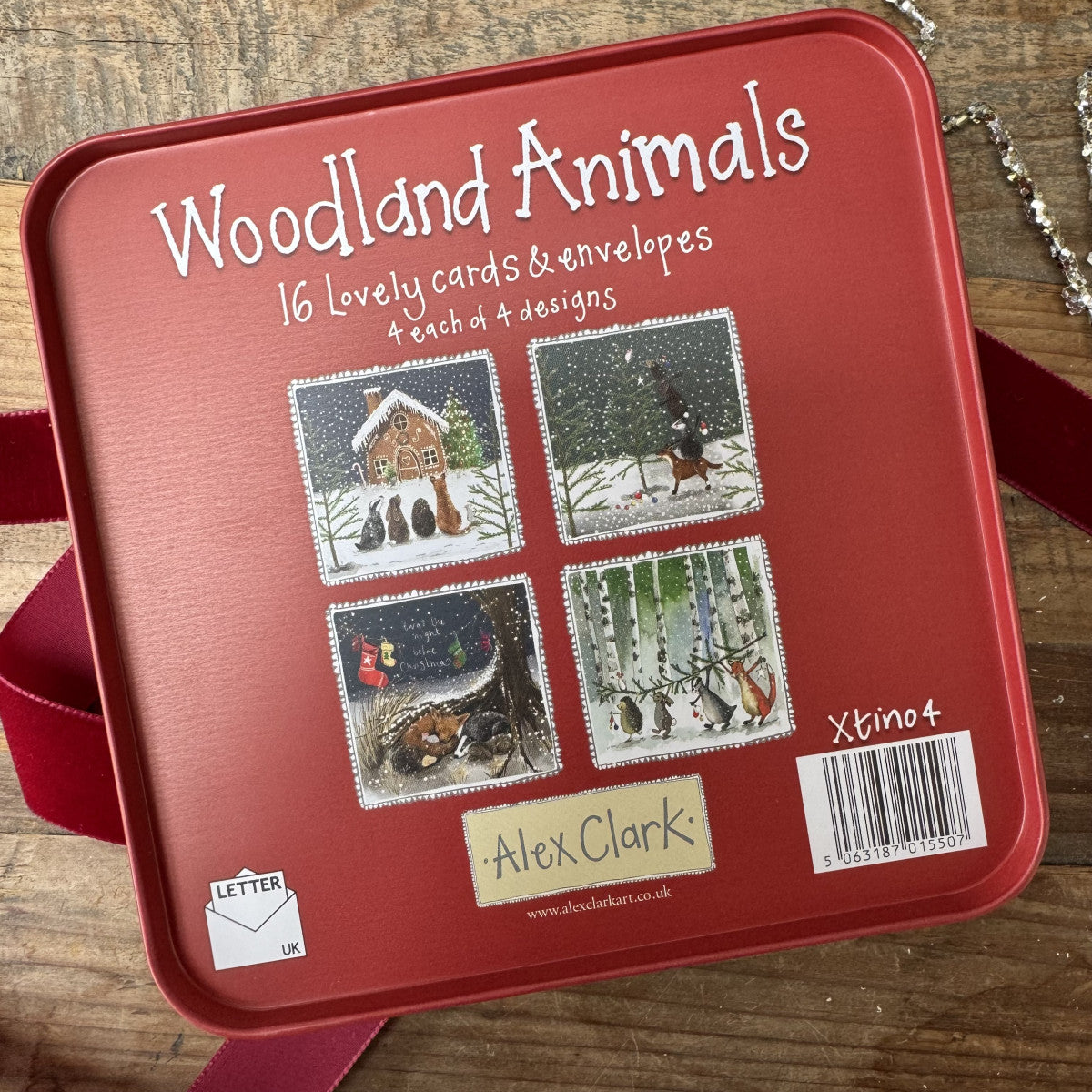 Alex Clark Woodland Animals Notecard Tin