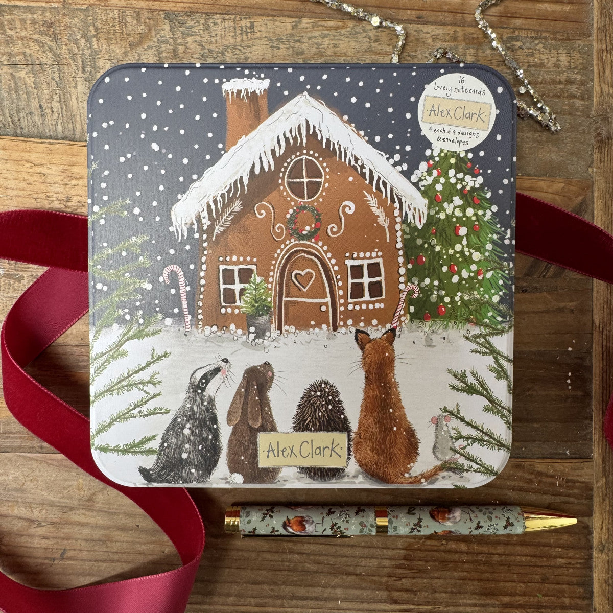 Alex Clark Woodland Animals Notecard Tin