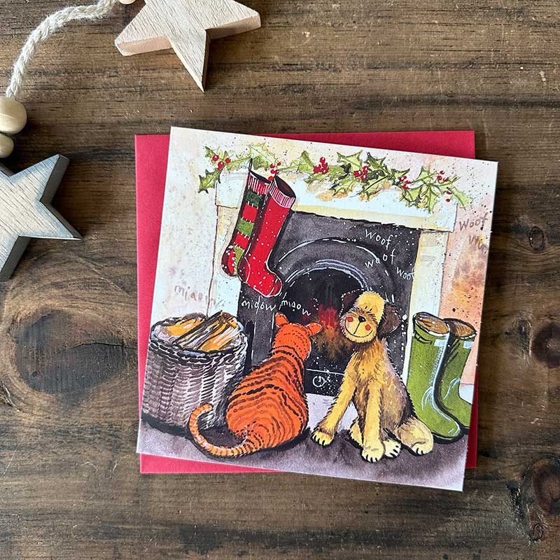 Alex Clark Yuletide Hearth Boxed Christmas Cards