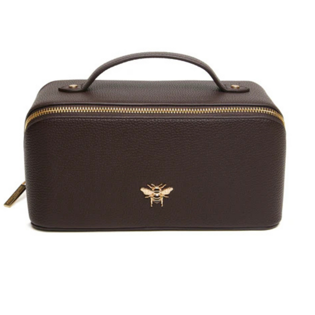 Alice Wheeler Large Chocolate Train Case