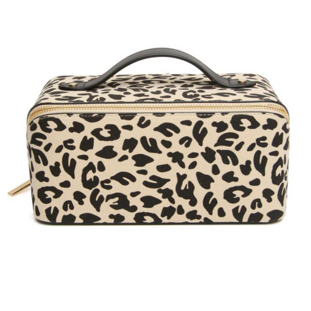 Alice Wheeler Large Leopard Train Case