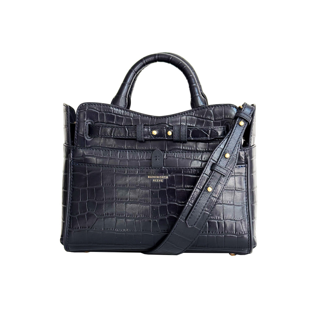 Barkworth Reeve Ambridge Leather Navy Handheld Bag