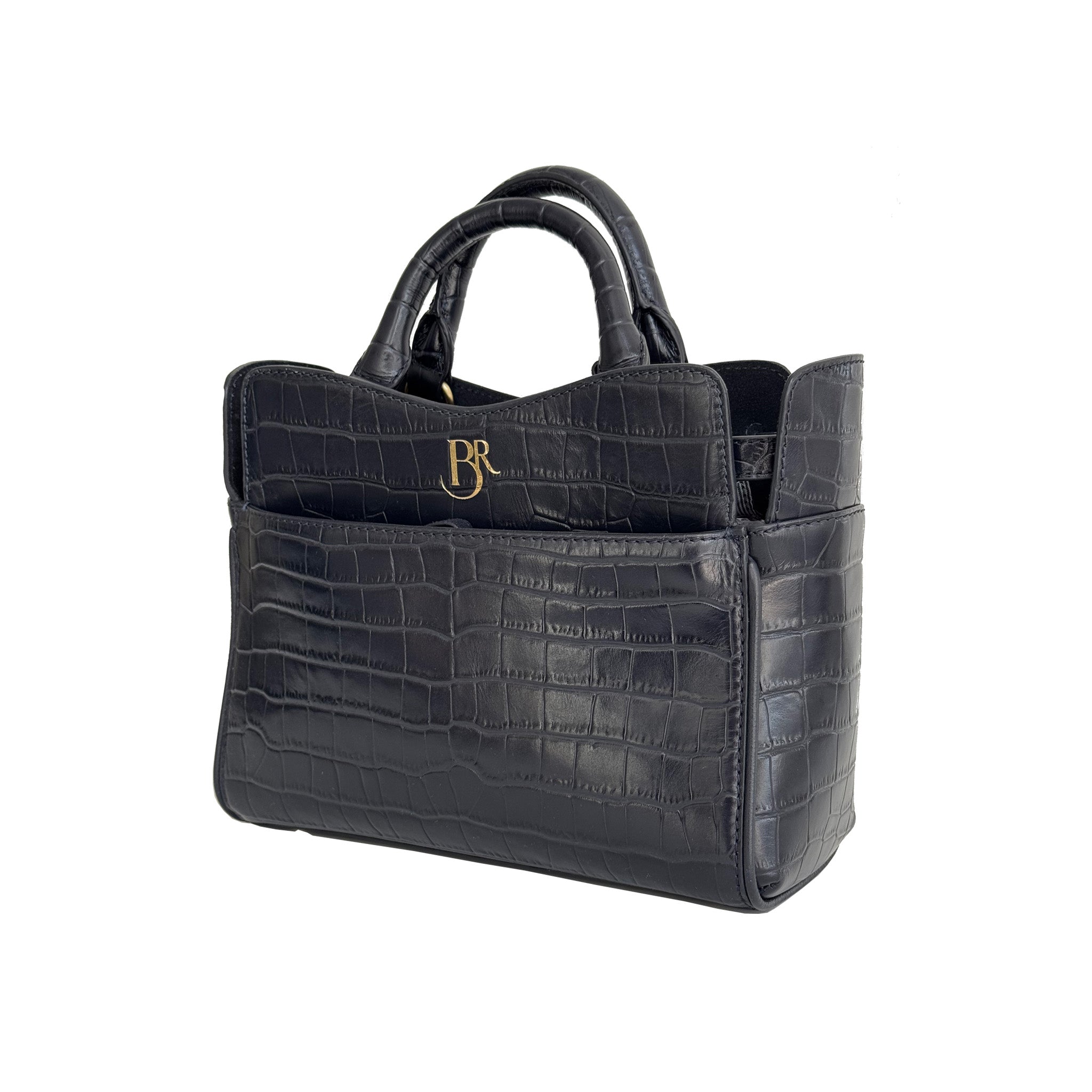 Barkworth Reeve Ambridge Leather Navy Handheld Bag