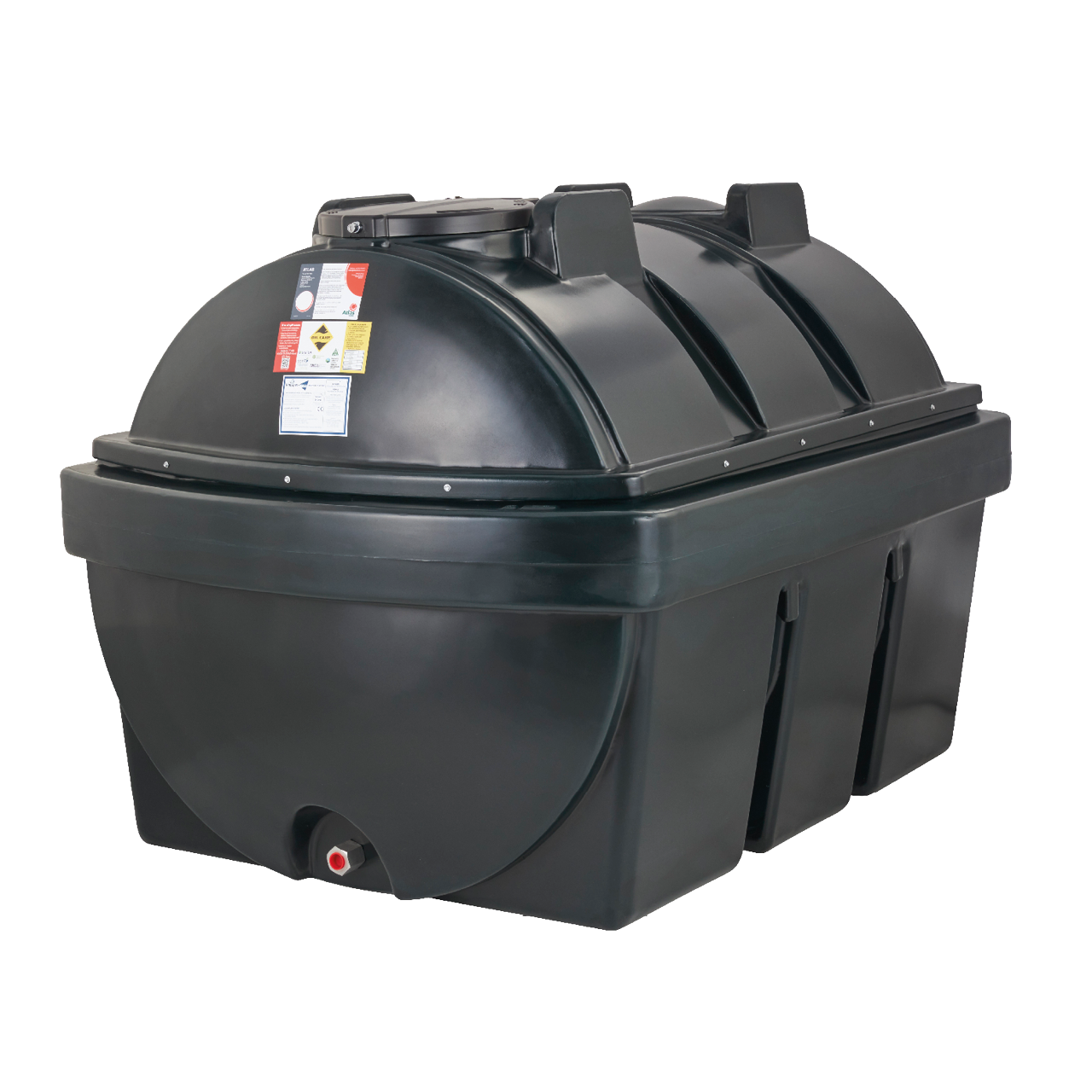 Atlas 1900BHA Horizontal Bunded Oil Tank 1900L