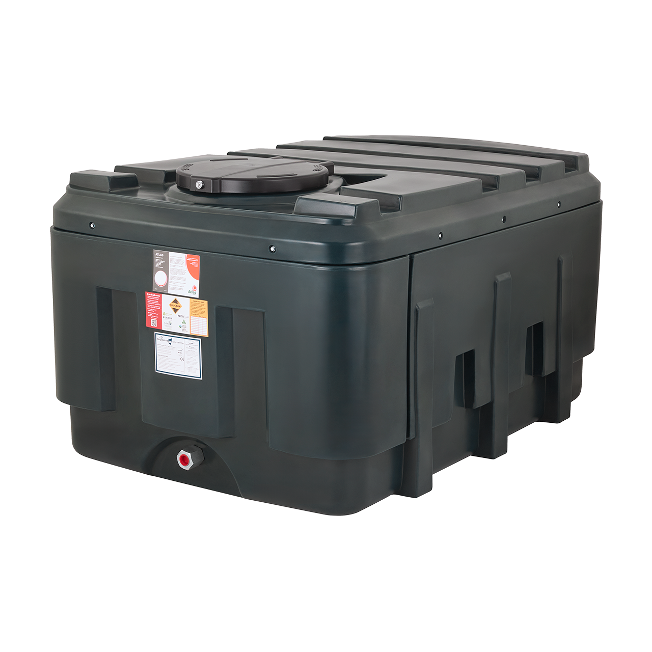 Atlas 1200LPBA Low Profile Bunded Oil Tank 1200L