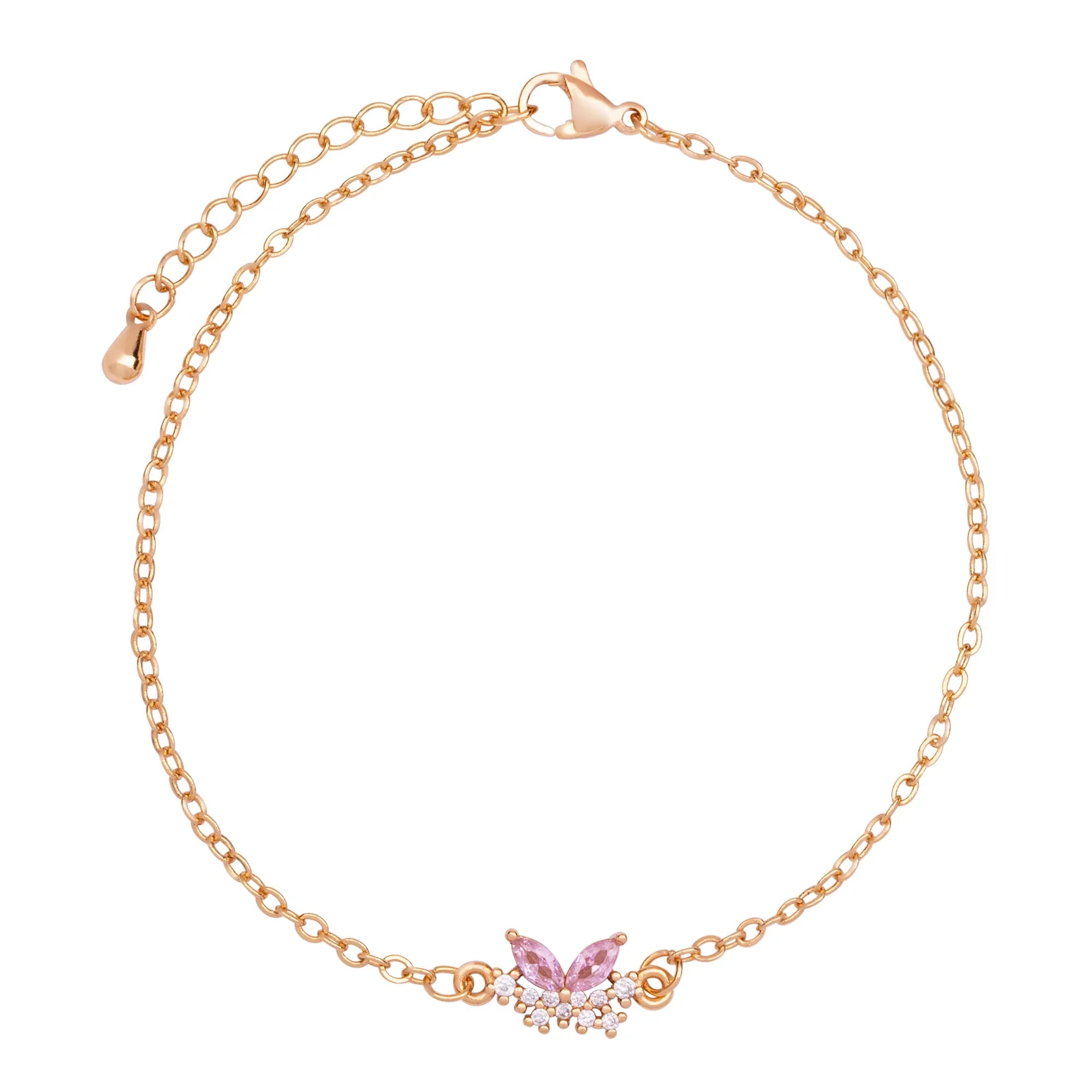 D&X Ariana Cubic Zirconia Butterfly Bracelet