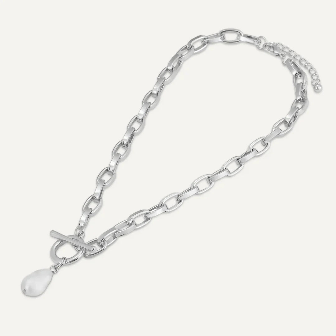D&X Audrey Faux Pearls Short Necklace