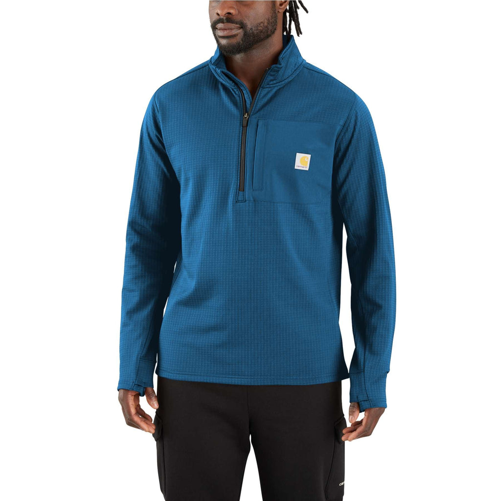 Carhartt Force Relaxed Mock Neck Half-Zip Fleece-Lined Shirt