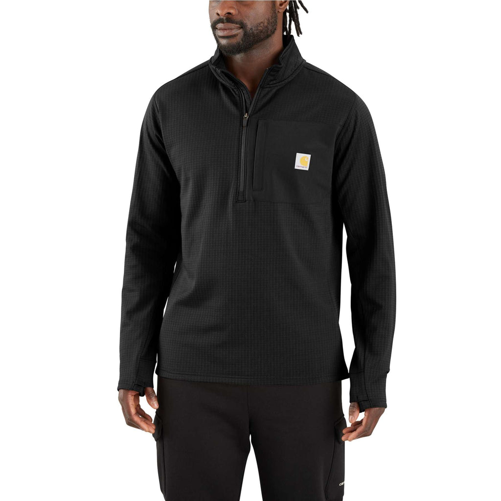 Carhartt Force Relaxed Mock Neck Half-Zip Fleece-Lined Shirt