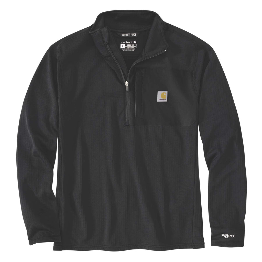 Carhartt Force Relaxed Mock Neck Half-Zip Fleece-Lined Shirt