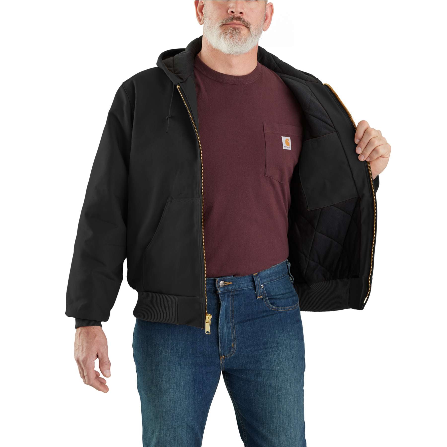 Carhartt J140 Loose Fit Firm Duck Insulated Flannel-Lined Active Jacket