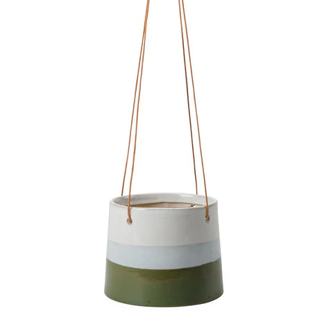 Burgon & Ball Blue/Green Collector Hanging Pot