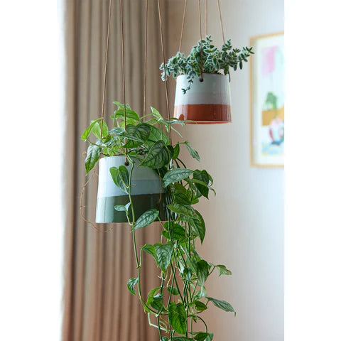 Burgon & Ball Blue/Green Collector Hanging Pot