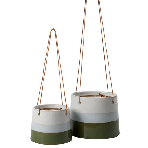 Burgon & Ball Blue/Green Collector Hanging Pot