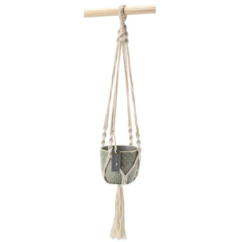 Burgon & Ball Macrame Hanging Pot