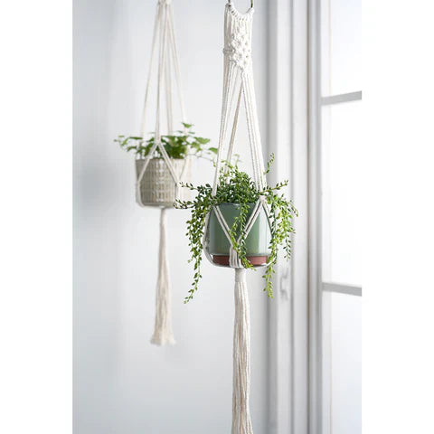 Burgon & Ball Macramé Plant Pot Hanger - Woodstock