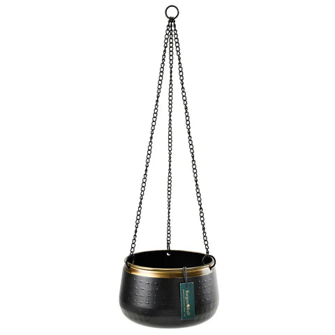 Burgon & Ball Sahara Sunset Metal Hanging Plant Pot