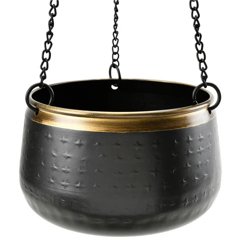 Burgon & Ball Sahara Sunset Metal Hanging Plant Pot