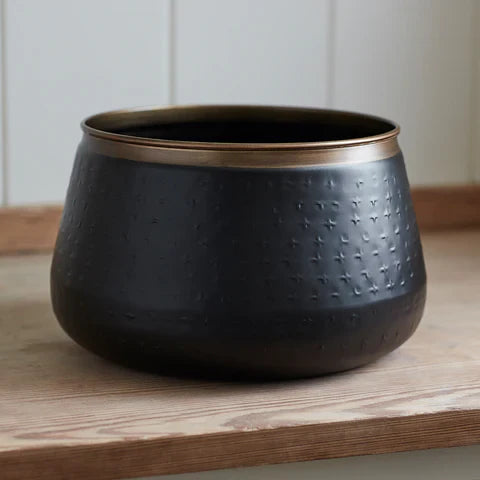 Burgon & Ball Sahara Sunset Metal Plant Pot