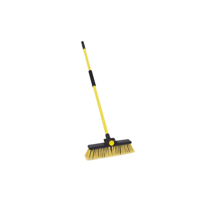 Bulldozer Heavy-Duty Broom Clipped with Handle