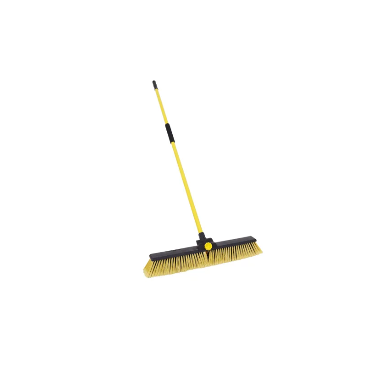 Bulldozer Heavy-Duty Broom Clipped with Handle
