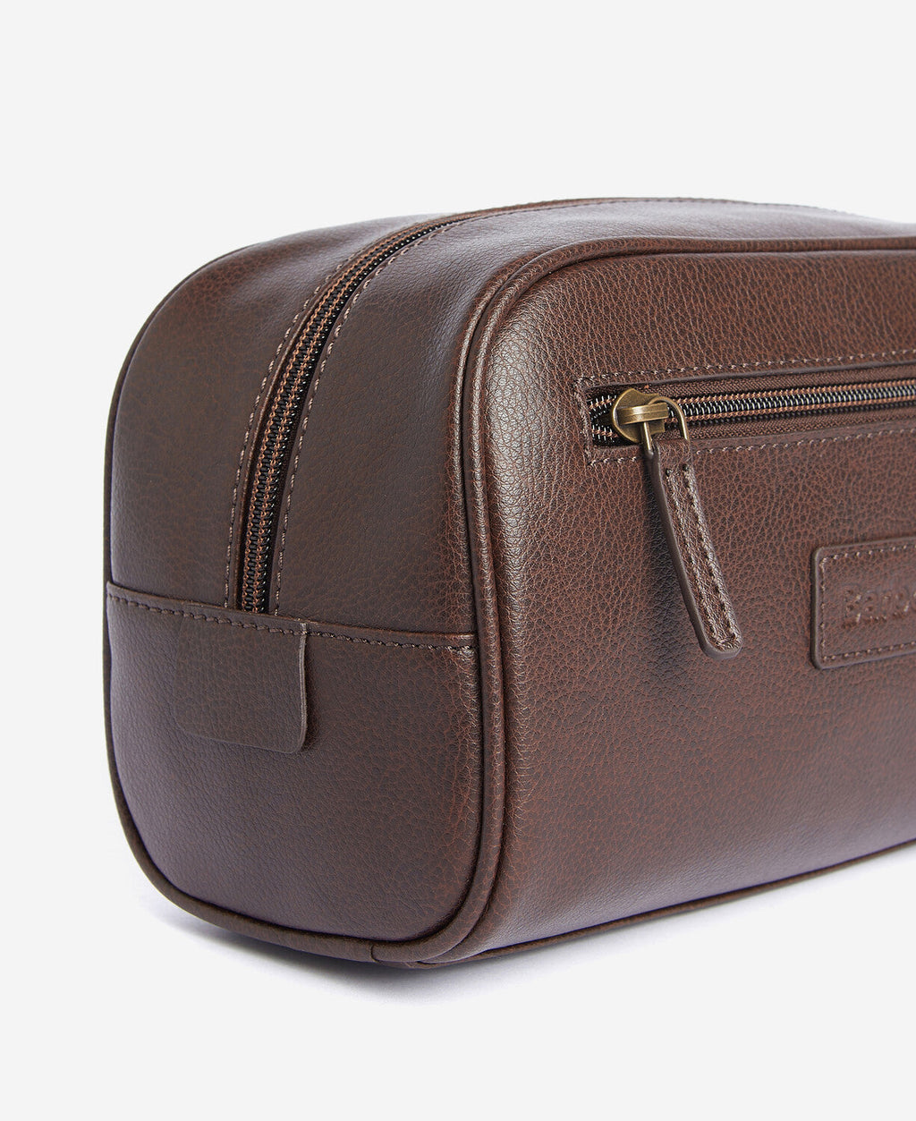 Barbour Leather Washbag