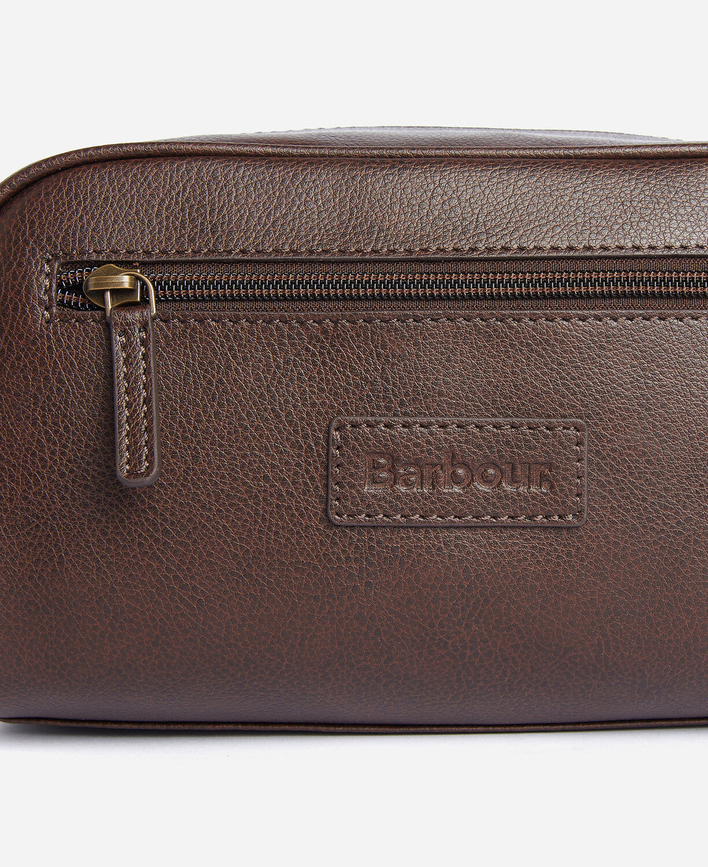 Barbour Leather Washbag