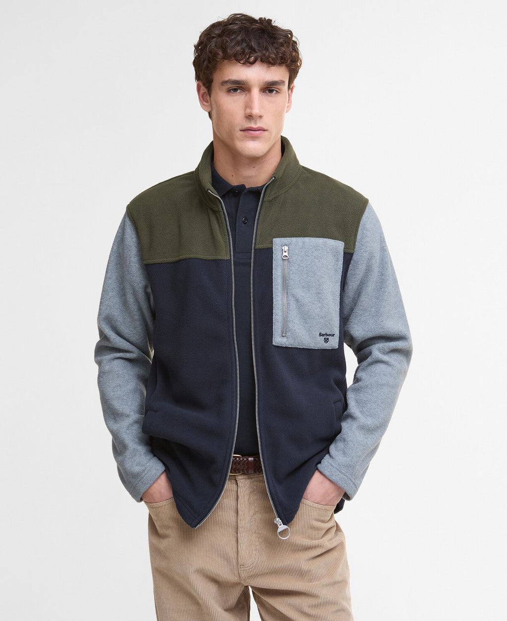 Barbour Colour Block Fleece Jacket