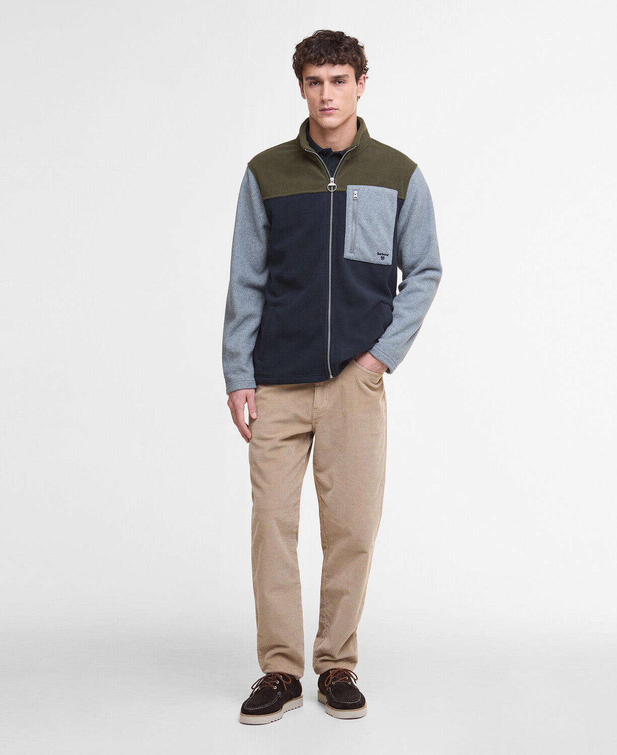 Barbour Colour Block Fleece Jacket