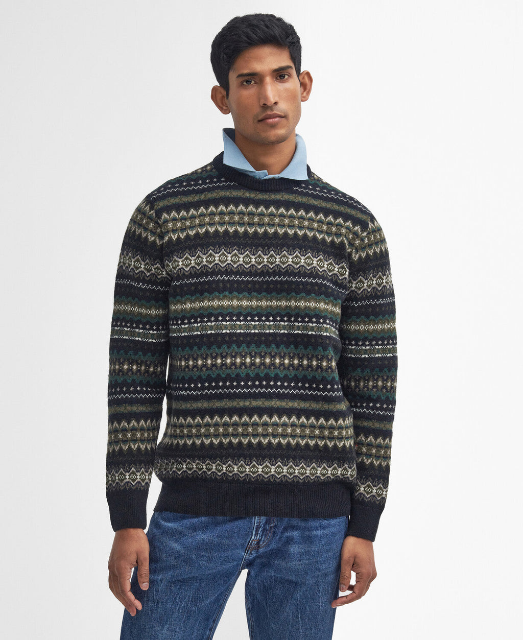 Barbour Case Fair Isle Crew Neck Sweater