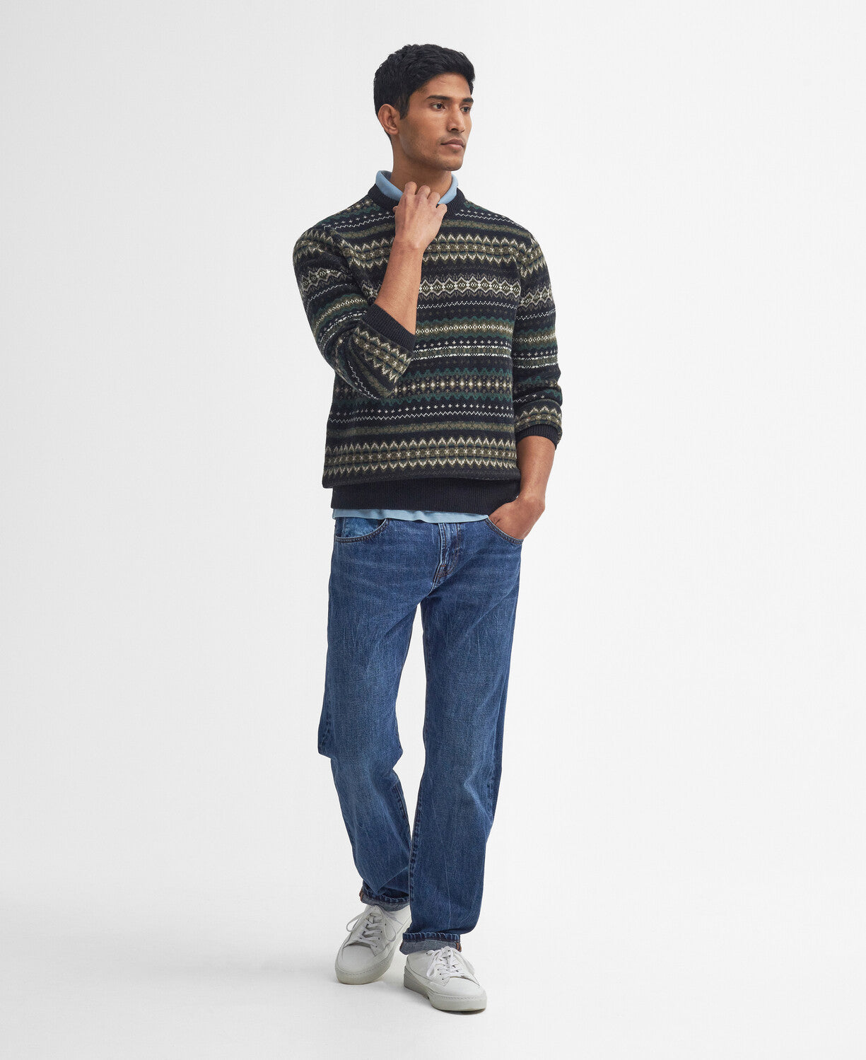 Barbour Case Fair Isle Crew Neck Sweater