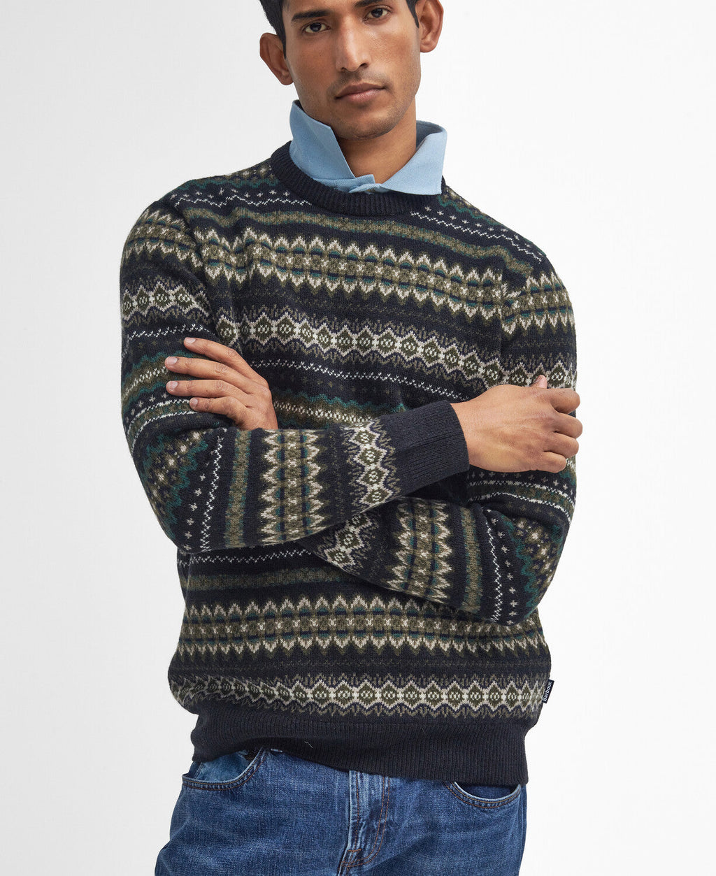 Barbour Case Fair Isle Crew Neck Sweater