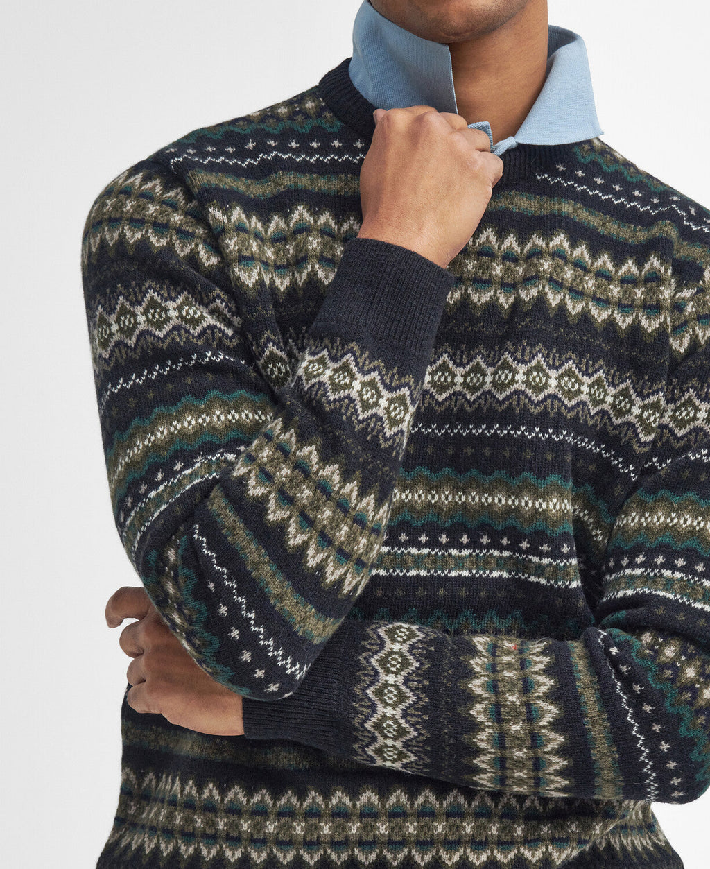 Barbour Case Fair Isle Crew Neck Sweater