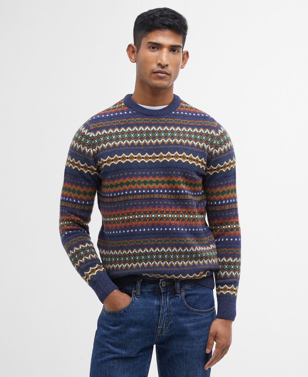 Barbour Case Fair Isle Crew Neck Sweater